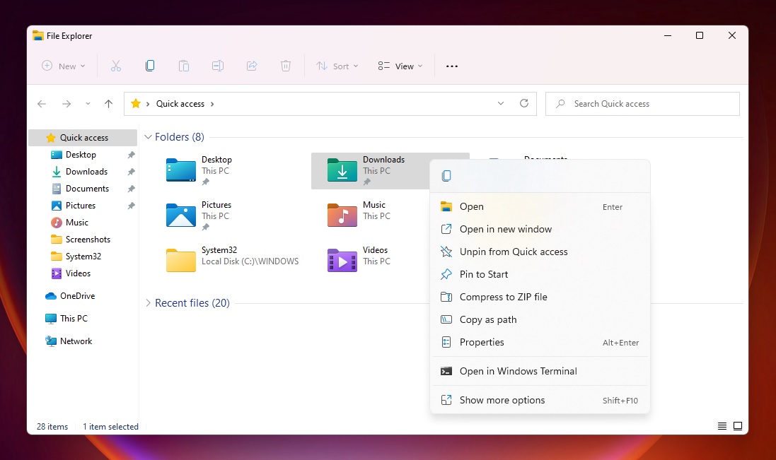 File Explorer redesign refresh